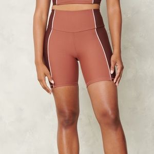 Abercrombie & Fitch YPB brown bike shorts - XS